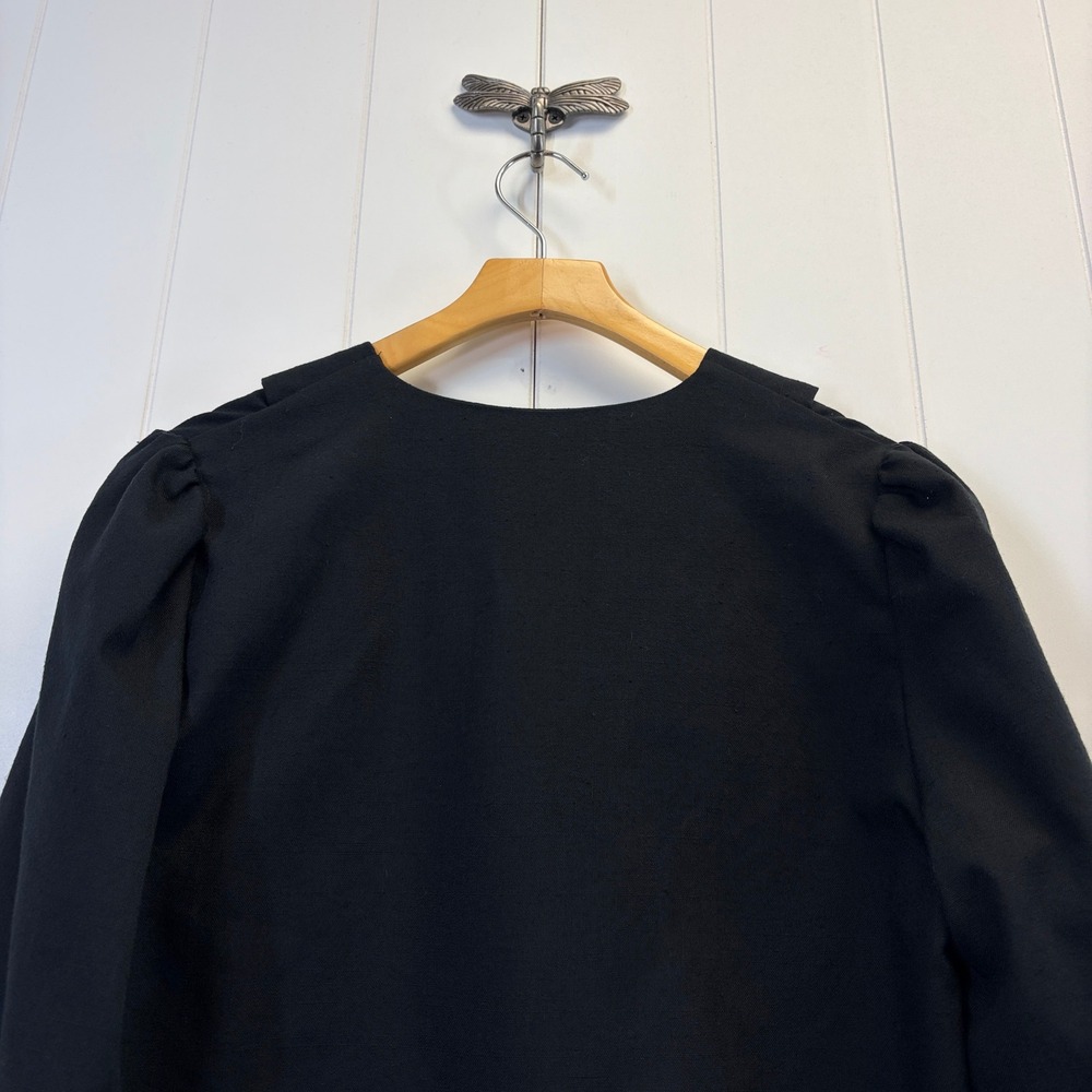 Vintage Melissa Lane Dark Academia Bolero Jacket Women L Puff Sleeve Victorian - Picture 8 of 8